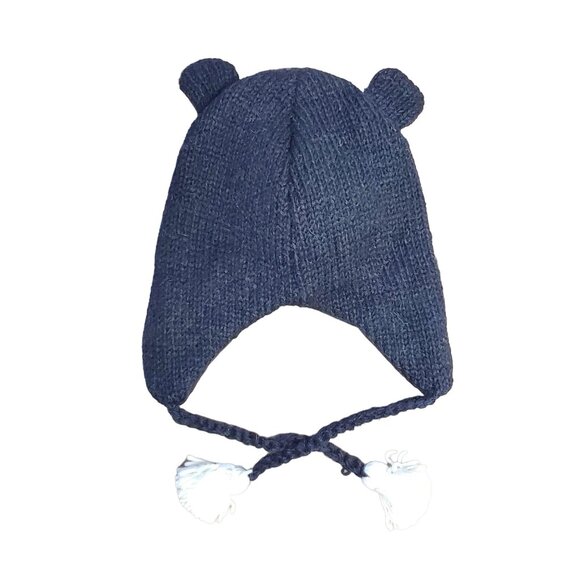 Wool Hat Bear Design – One Size – Black - Picture 3 of 6